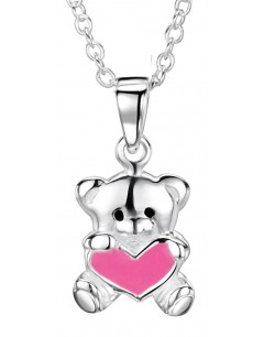 My-jewelry - DC128us - Sterling silver teddy bear heart necklace