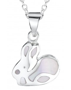 My-jewelry - DP59us - Sterling silver Rabbit mother of pearl necklace