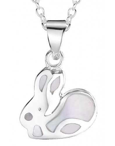 My-jewelry - DP59 - Collar Rabbit mother-of-pearl in 925/1000 silver