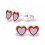 My-jewelry - H2199 - earring sunglasses heart in 925/1000 silver