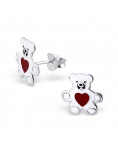 My-jewelry - H4793 - earring bears the heart in 925/1000 silver