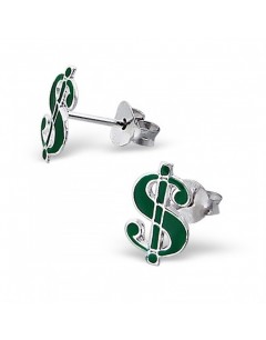 My-jewelry - H7349 - earring dollar in 925/1000 silver