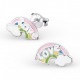 My-jewelry - H17360 - earring rainbow Love in 925/1000 silver