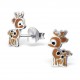 My-jewelry - H18038 - earring small doe in 925/1000 silver