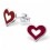 My-jewelry - H18237 - earring heart 925/1000 silver