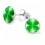 my-jewelry - H19779 - earring clover brings good luck in 925/1000 silver