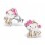 My-jewelry - H19802 - earring cute monkey in 925/1000 silver