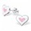 My-jewelry - H21903 - earring heart rose in 925/1000 silver