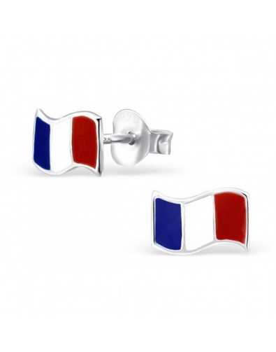 My-jewelry - H21906 - earring flag France in 925/1000 silver