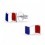 My-jewelry - H21906 - earring flag France in 925/1000 silver