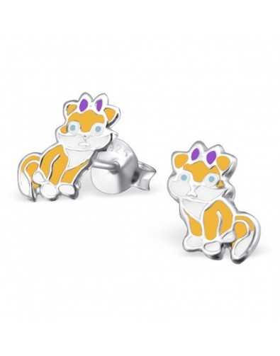 My-jewelry - H22485 - earring lovely cat in 925/1000 silver