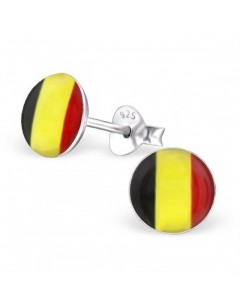 My-jewelry - H24434 - Loop ear color of the Belgium in 925/1000 silver