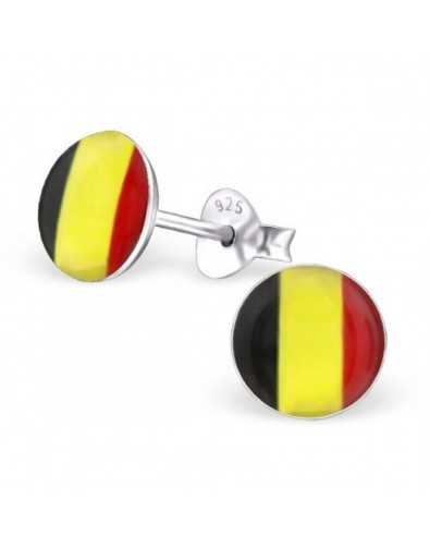 My-jewelry - H24434 - Loop ear color of the Belgium in 925/1000 silver