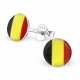 My-jewelry - H24434 - Loop ear color of the Belgium in 925/1000 silver