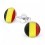 My-jewelry - H24434 - Loop ear color of the Belgium in 925/1000 silver