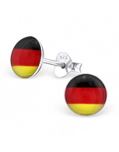 My-jewelry - H24435 - earring in the colors of Germany in 925/1000 silver