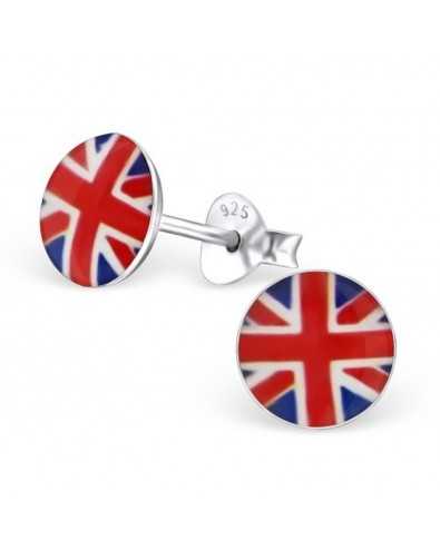 My-jewelry - H24464 - earring in the colors of England in 925/1000 silver