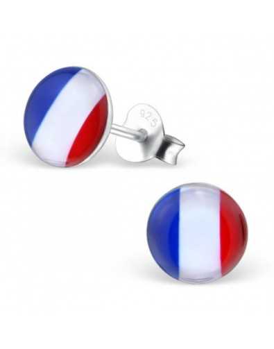 My-jewelry - H26130 - earring the colors of France in 925/1000 silver