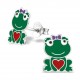 My-jewelry - H26497 - earring the heart of frog in 925/1000 silver