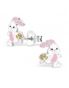 My-jewelry - H28242 - earring small pink bunny in 925/1000 silver