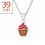 My-jewelry - H28729 - Pretty necklace cupcake in 925/1000 silver