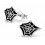 My-jewelry - H13277 - earring spider web in 925/1000 silver