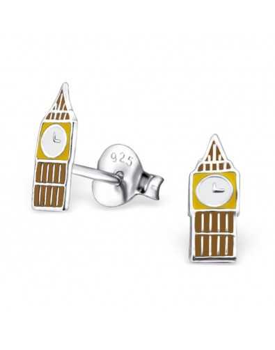 My-jewelry - H22220 - earring Big Ben in 925/1000 silver