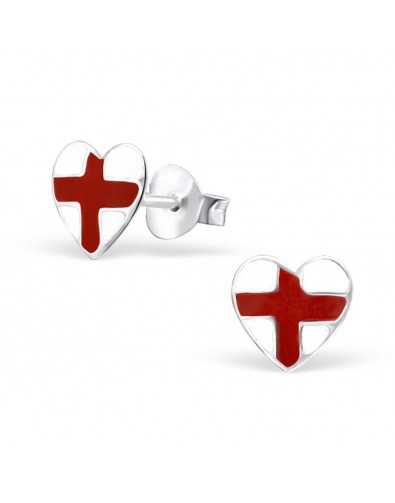 My-jewelry - H21907 - earring flag of England in 925/1000 silver