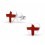 My-jewelry - H21907 - earring flag of England in 925/1000 silver