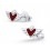 My-jewelry - H4628 - earring heart winged in 925/1000 silver