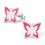 My-jewelry - H10391 - earring pink butterfly in 925/1000 silver