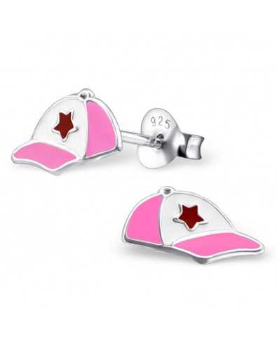 My-jewelry - H22123 - earring pink hat in 925/1000 silver