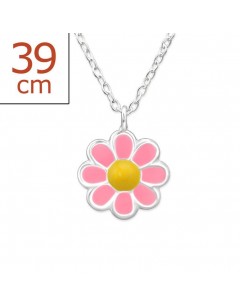 My-jewelry - H31090us - Sterling silver Pretty flower necklace