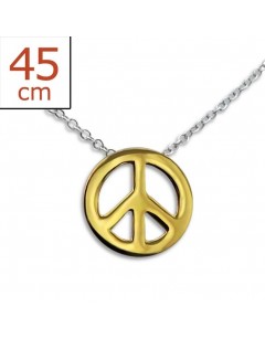 My-jewelry - H1359 - golden Necklace in 925/1000 silver