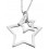 Collar star in 925/1000 silver