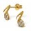 my-jewelry - H14983 - earring chic gold-tone 925/1000 silver