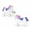 My-jewelry - H1202bleu - earring unicorn in 925/1000 silver