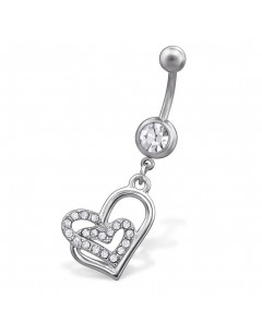 my-jewelry - H29680 - Jolie piercing heart stainless steel