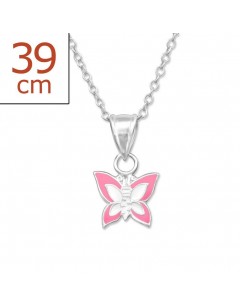 My-jewelry - H10387 - butterfly Necklace in 925/1000 silver