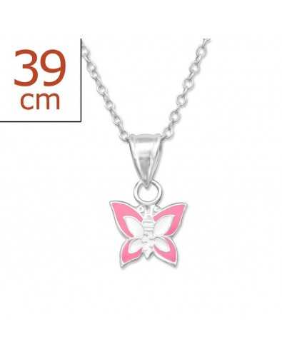 My-jewelry - H10387 - butterfly Necklace in 925/1000 silver