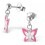 My-jewelry - H4746 - earring butterfly in 925/1000 silver