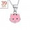 My-jewelry - H20347 - Collar cat pink in 925/1000 silver