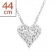 My-jewelry - H28079b - Necklace heart in 925/1000 silver