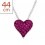 My-jewelry - H28079r - Necklace heart in 925/1000 silver