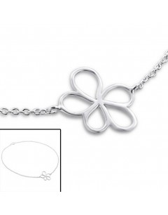My-jewelry - H3020 - Chain ankle flower 925/1000 silver