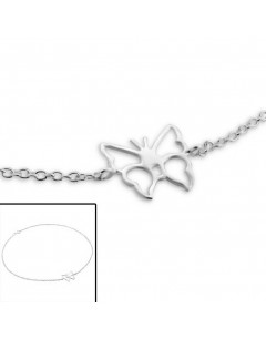 My-jewelry - H3742 - Chain ankle butterfly in 925/1000 silver