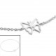 My-jewelry - H3742 - Chain ankle butterfly in 925/1000 silver