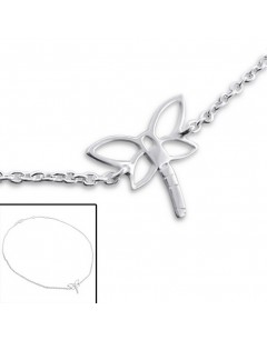 My-jewelry - H3745 - Chain ankle dragonfly in 925/1000 silver