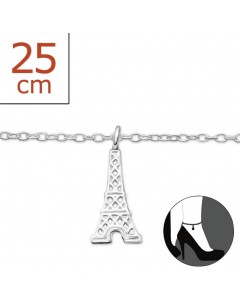 My-jewelry - H235zus - Sterling silver eiffel tower Chain ankle