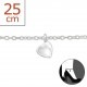 My-jewelry - H1420 - Chain ankle heart in 925/1000 silver